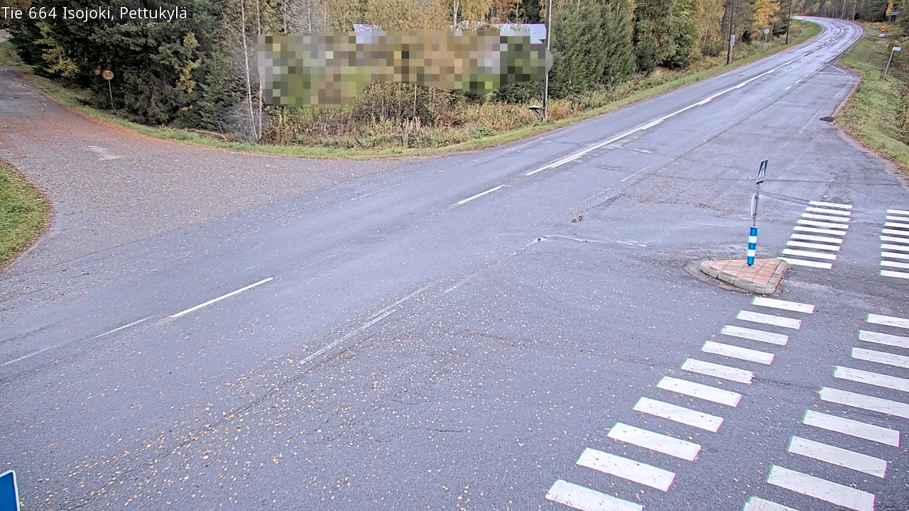 Weather Camera Image Road 664 Isojoki Pettukylä, Isojoki, Etelä-Pohjanmaa