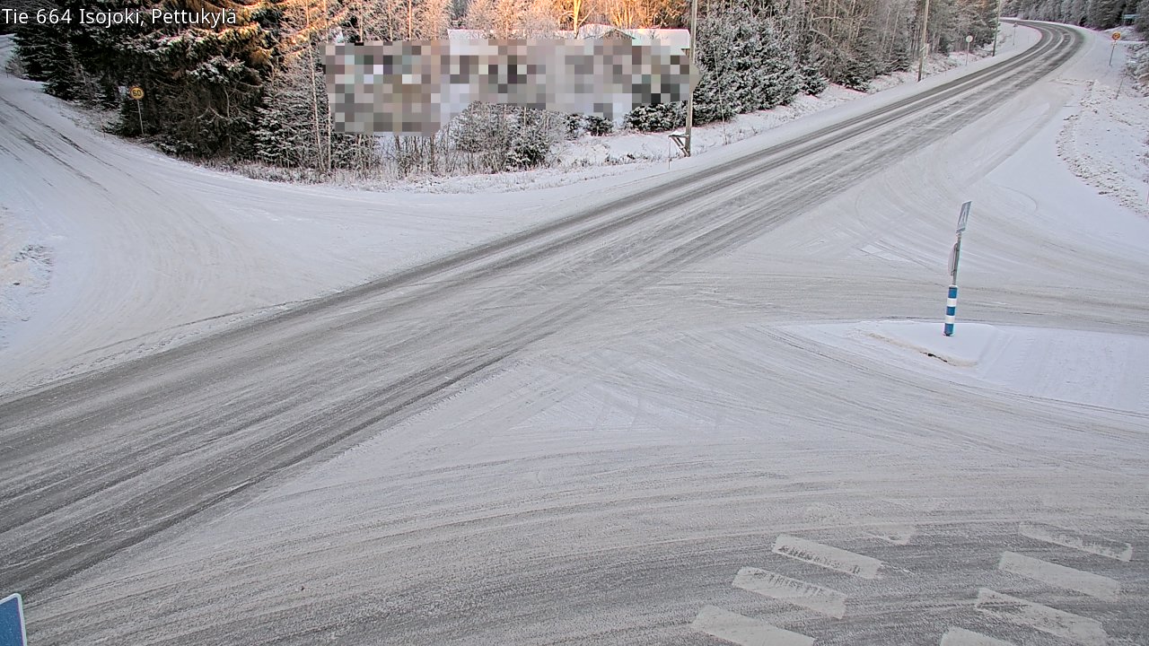 Weather Camera Image Road 664 Isojoki Pettukylä, Isojoki, Etelä-Pohjanmaa