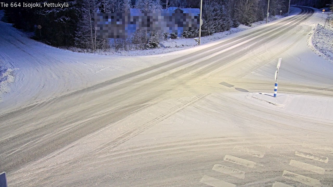 Weather Camera Image Road 664 Isojoki Pettukylä, Isojoki, Etelä-Pohjanmaa