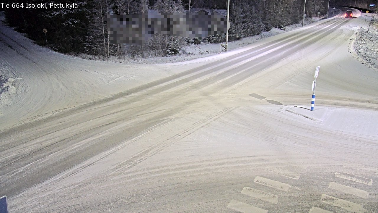 Weather Camera Image Road 664 Isojoki Pettukylä, Isojoki, Etelä-Pohjanmaa