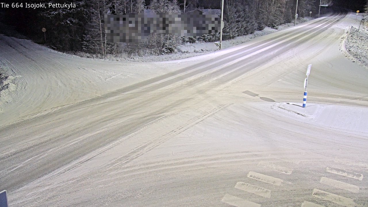 Weather Camera Image Road 664 Isojoki Pettukylä, Isojoki, Etelä-Pohjanmaa