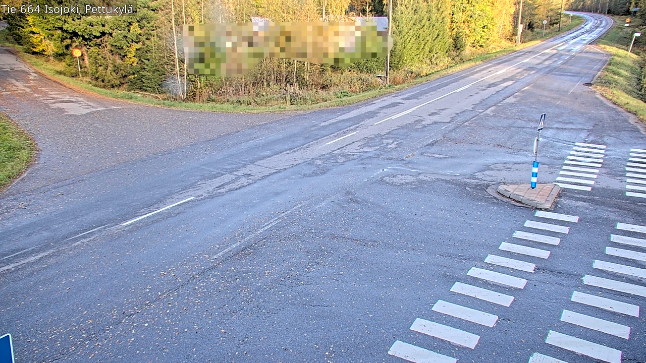 Weather Camera Image Road 664 Isojoki Pettukylä, Isojoki, Etelä-Pohjanmaa