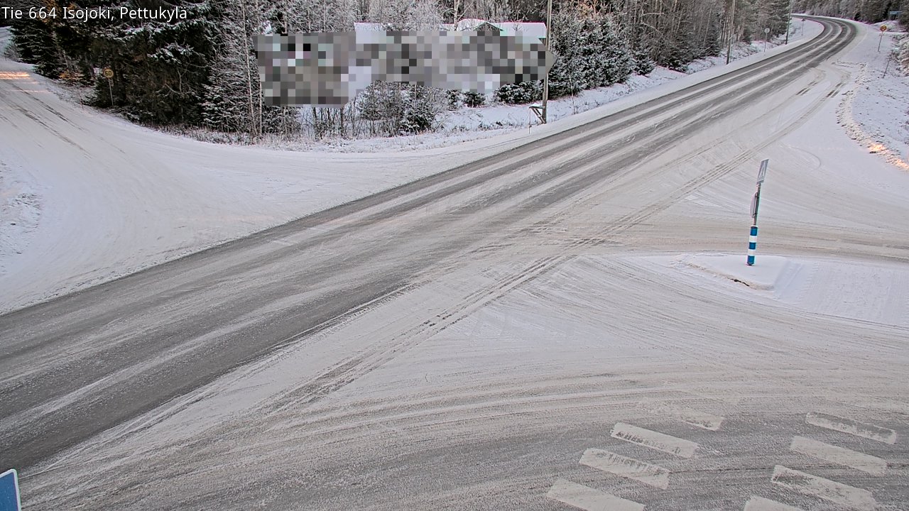 Weather Camera Image Road 664 Isojoki Pettukylä, Isojoki, Etelä-Pohjanmaa