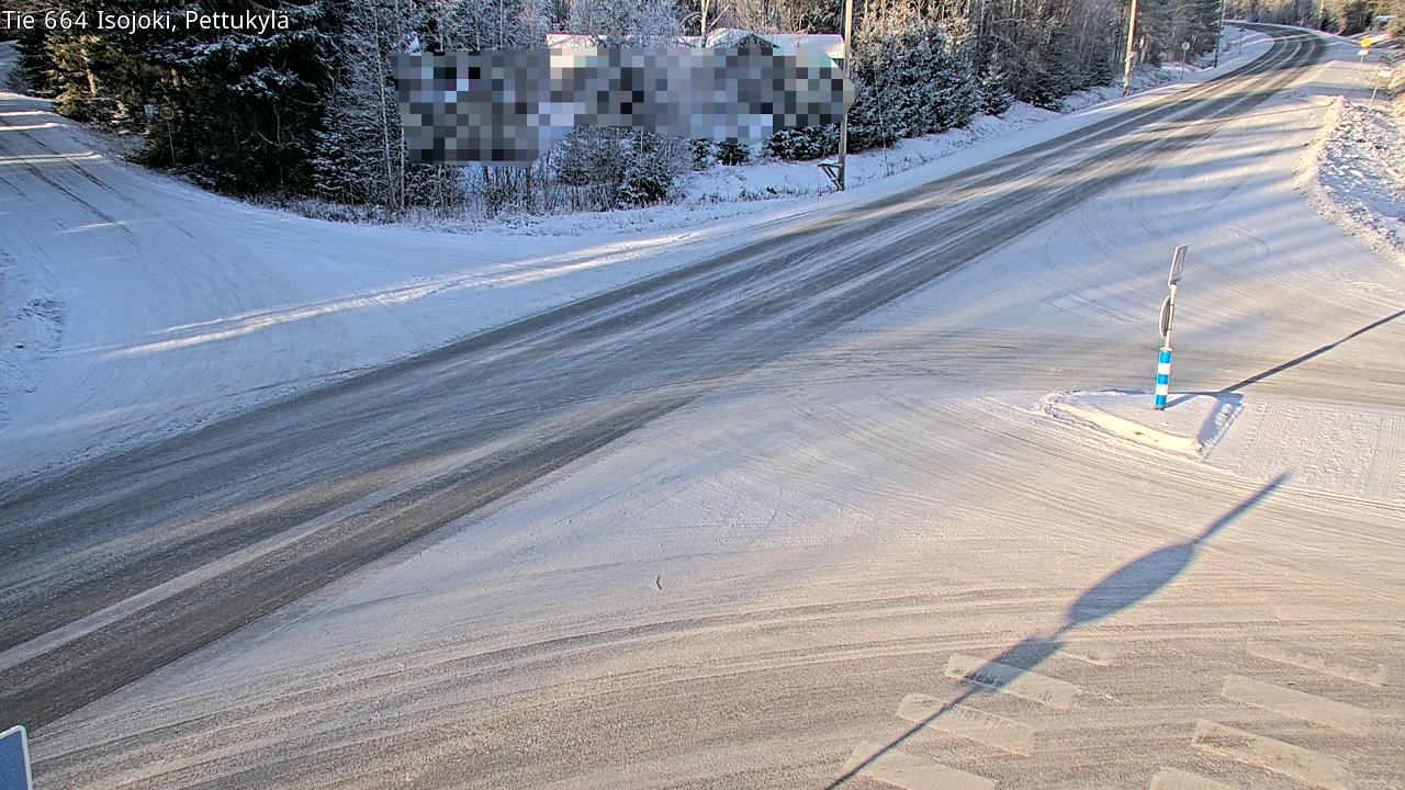 Weather Camera Image Road 664 Isojoki Pettukylä, Isojoki, Etelä-Pohjanmaa