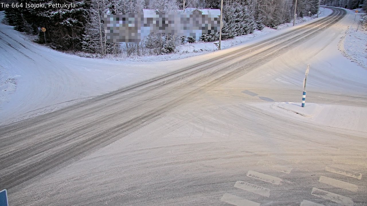 Weather Camera Image Road 664 Isojoki Pettukylä, Isojoki, Etelä-Pohjanmaa