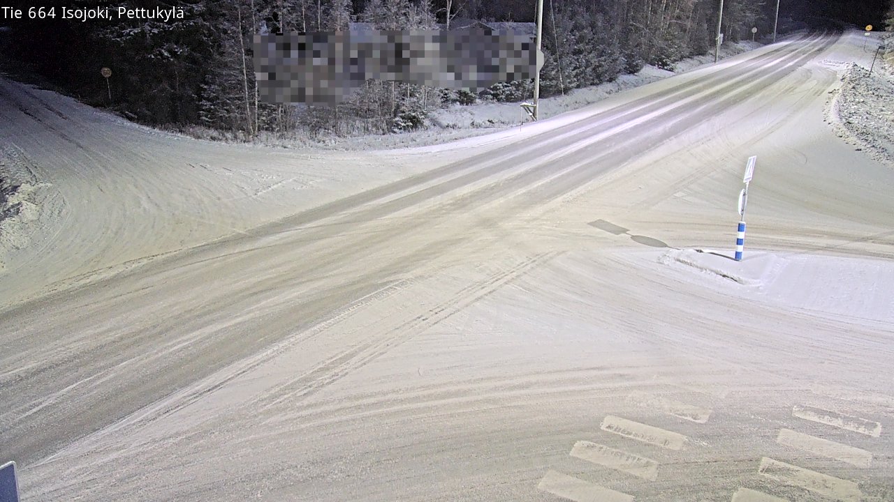 Weather Camera Image Road 664 Isojoki Pettukylä, Isojoki, Etelä-Pohjanmaa