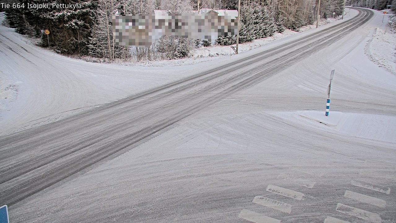 Weather Camera Image Road 664 Isojoki Pettukylä, Isojoki, Etelä-Pohjanmaa