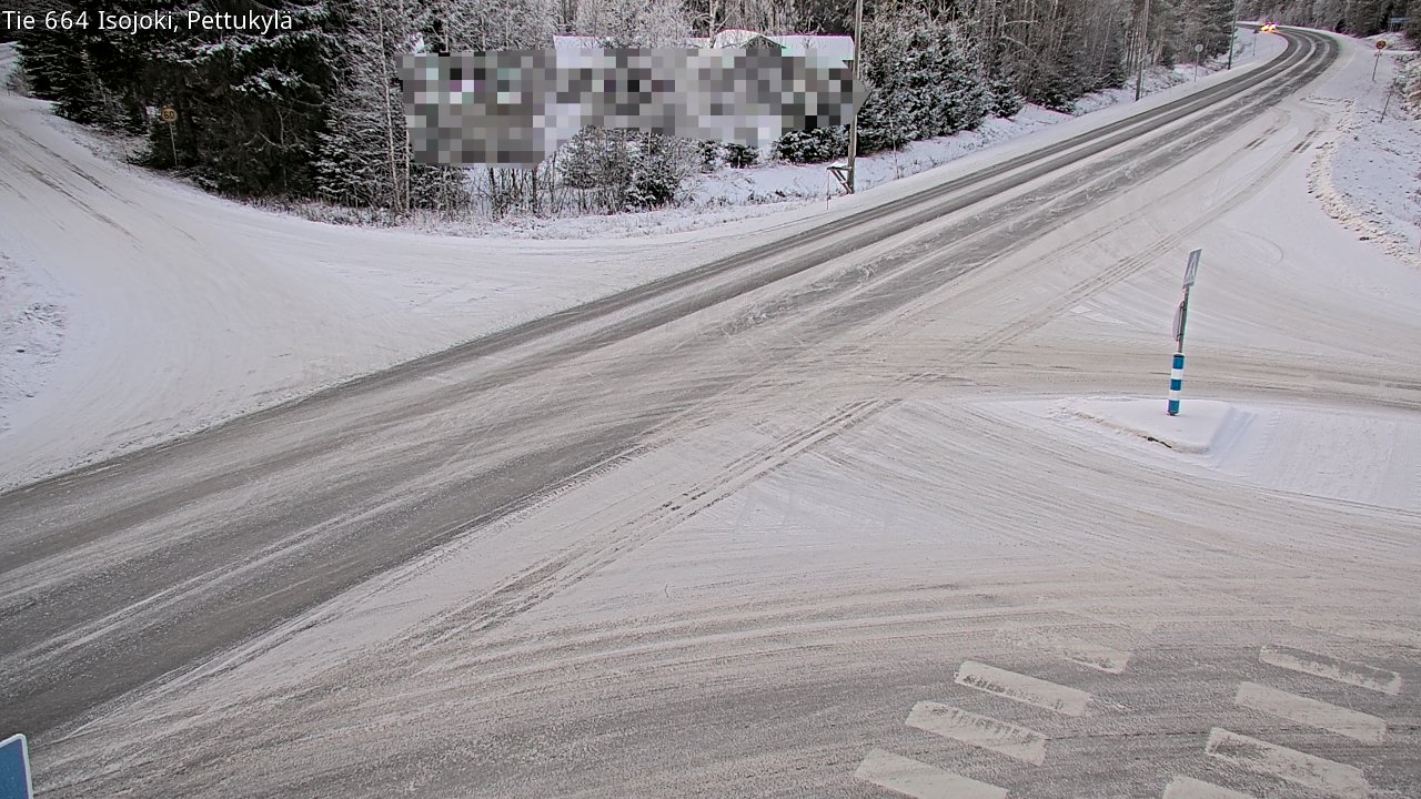 Weather Camera Image Road 664 Isojoki Pettukylä, Isojoki, Etelä-Pohjanmaa