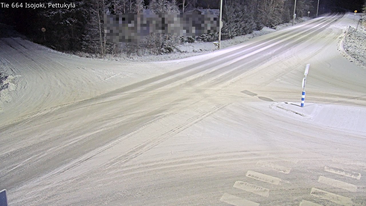Weather Camera Image Road 664 Isojoki Pettukylä, Isojoki, Etelä-Pohjanmaa