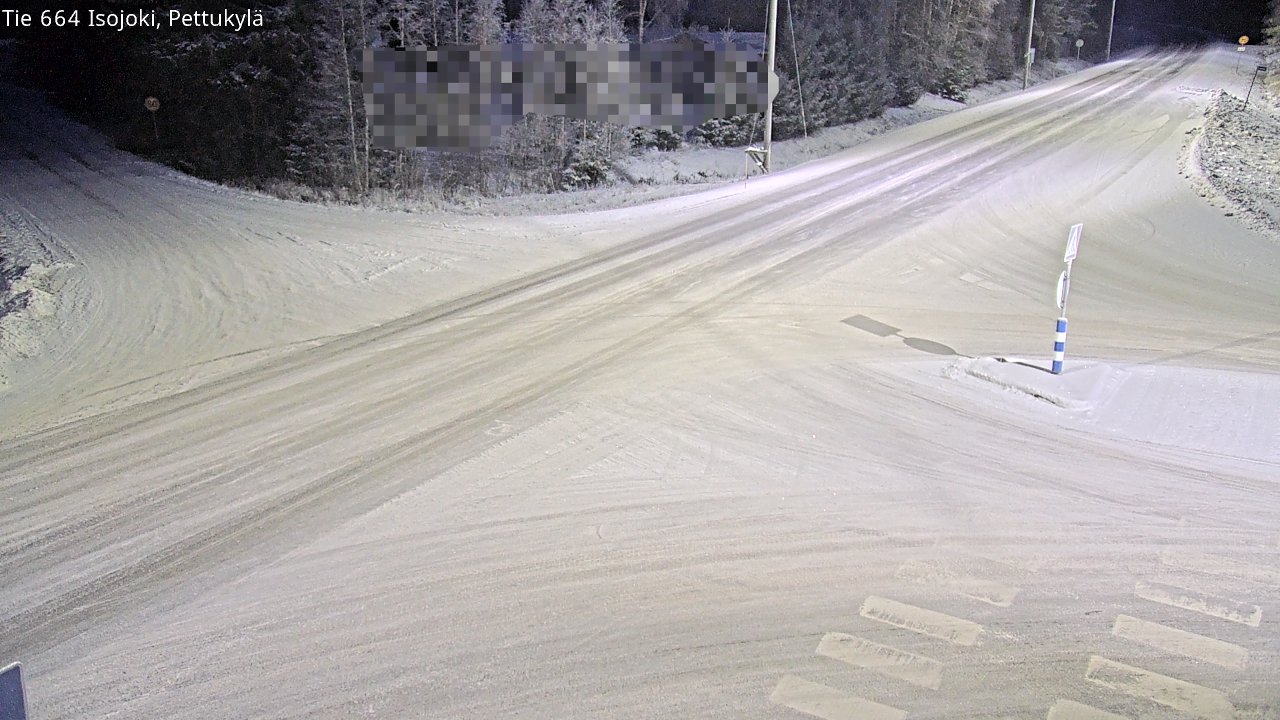 Weather Camera Image Road 664 Isojoki Pettukylä, Isojoki, Etelä-Pohjanmaa