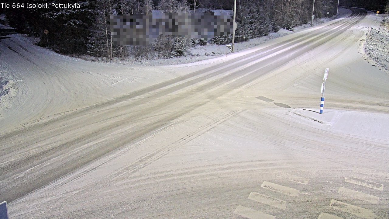 Weather Camera Image Road 664 Isojoki Pettukylä, Isojoki, Etelä-Pohjanmaa