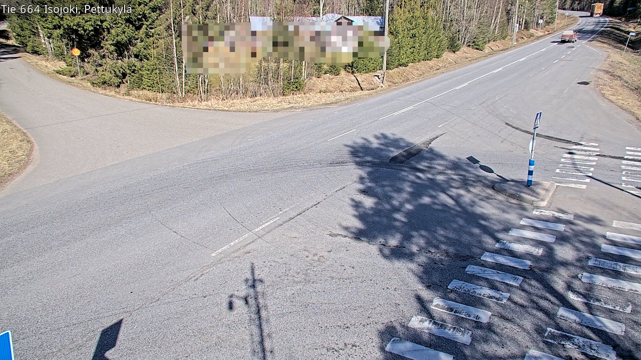 Weather Camera Image Väg 664 Storå Pettukylä, Isojoki, Etelä-Pohjanmaa