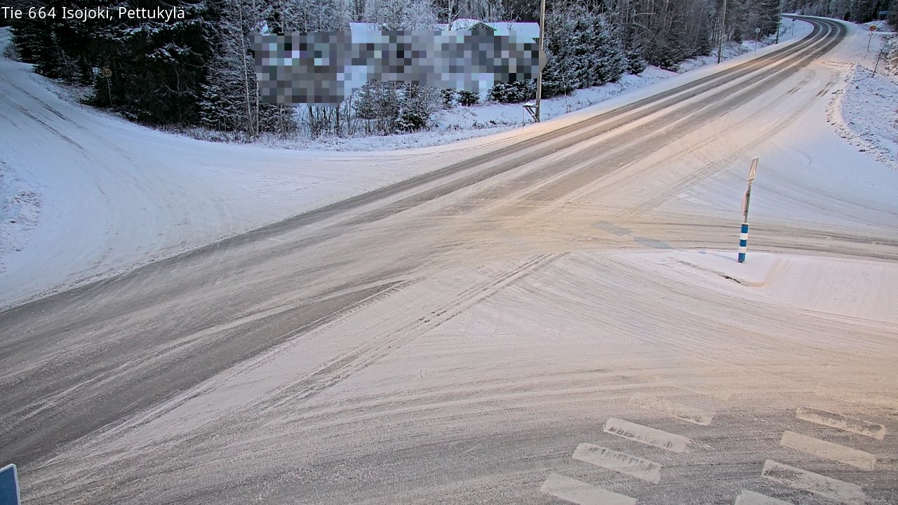 Weather Camera Image Road 664 Isojoki Pettukylä, Isojoki, Etelä-Pohjanmaa