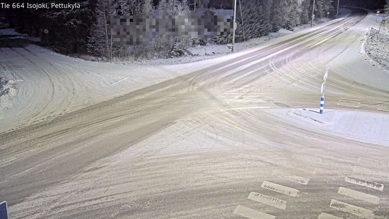 Weather Camera Image Väg 664 Storå Pettukylä, Isojoki, Etelä-Pohjanmaa