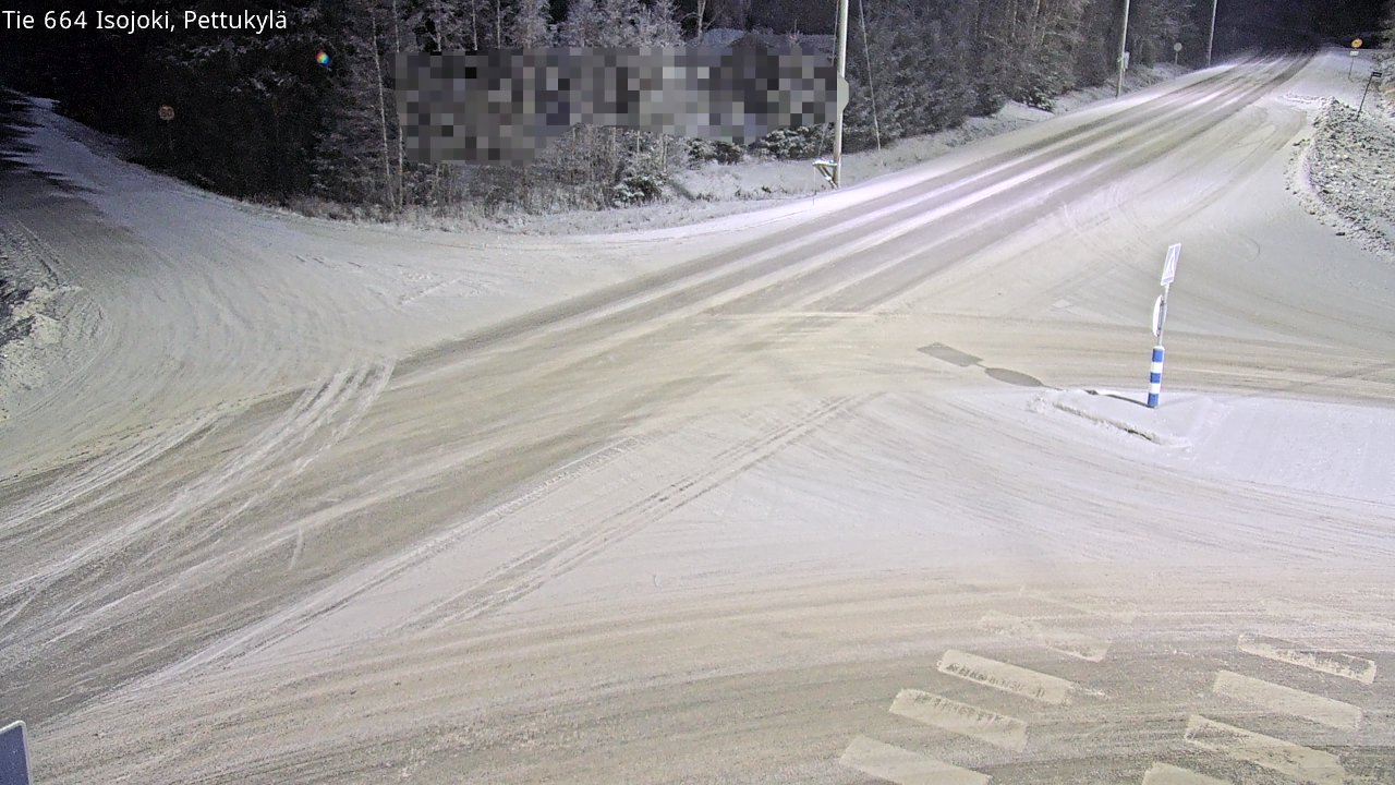 Weather Camera Image Väg 664 Storå Pettukylä, Isojoki, Etelä-Pohjanmaa