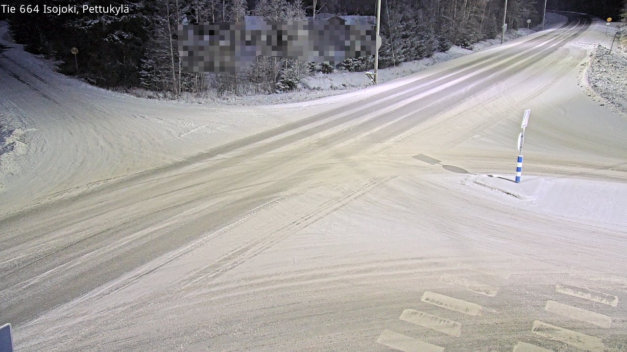 Weather Camera Image Road 664 Isojoki Pettukylä, Isojoki, Etelä-Pohjanmaa