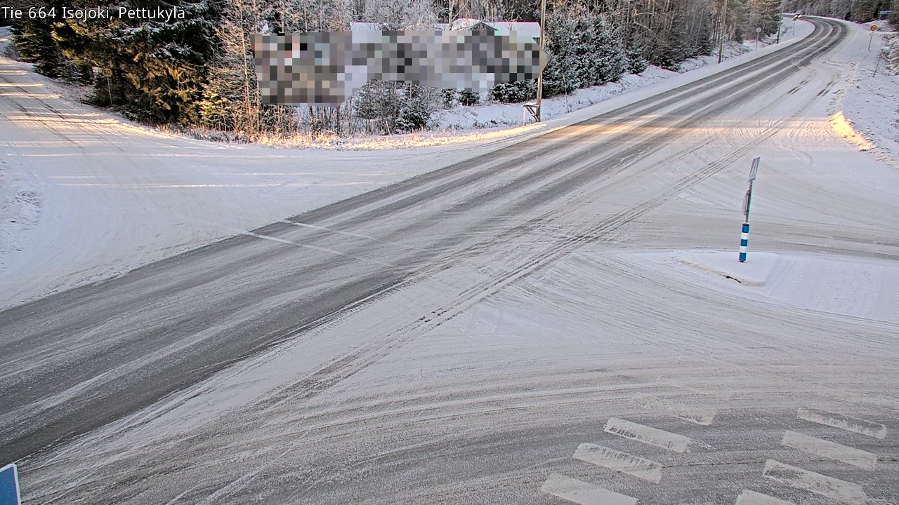 Weather Camera Image Road 664 Isojoki Pettukylä, Isojoki, Etelä-Pohjanmaa