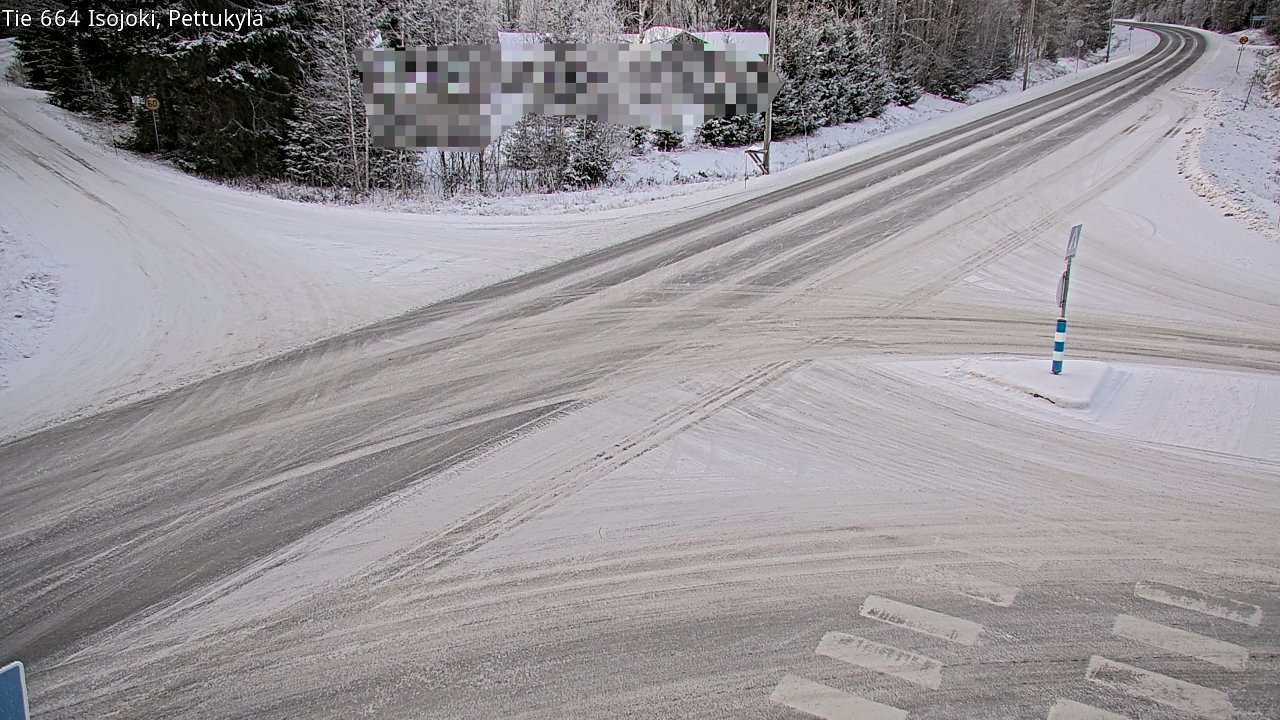 Weather Camera Image Road 664 Isojoki Pettukylä, Isojoki, Etelä-Pohjanmaa
