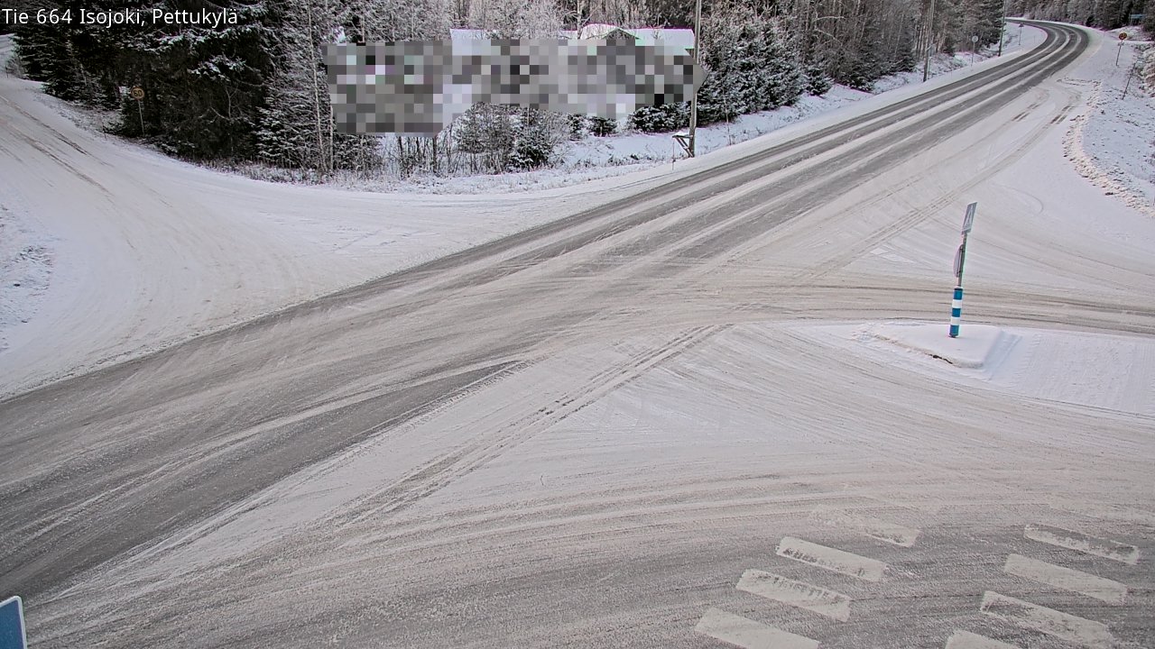 Weather Camera Image Road 664 Isojoki Pettukylä, Isojoki, Etelä-Pohjanmaa