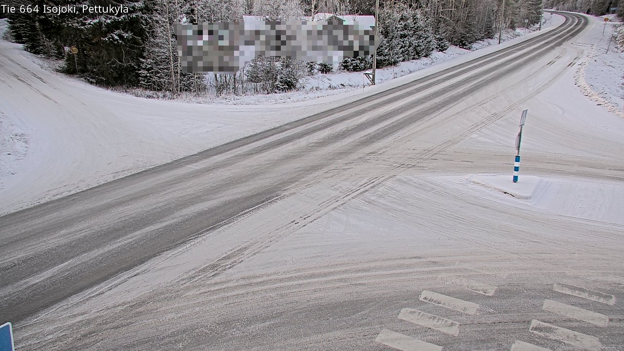 Weather Camera Image Road 664 Isojoki Pettukylä, Isojoki, Etelä-Pohjanmaa