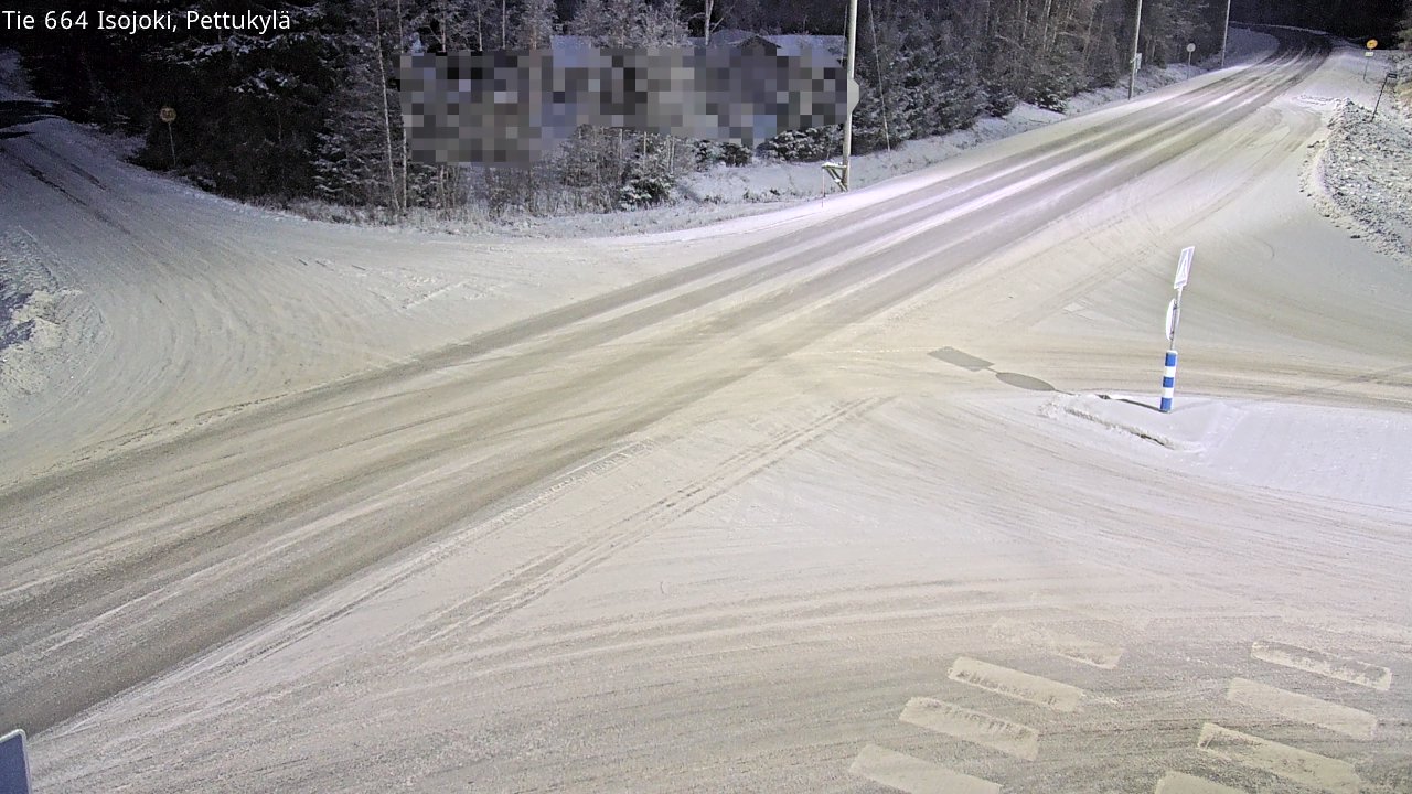 Weather Camera Image Road 664 Isojoki Pettukylä, Isojoki, Etelä-Pohjanmaa