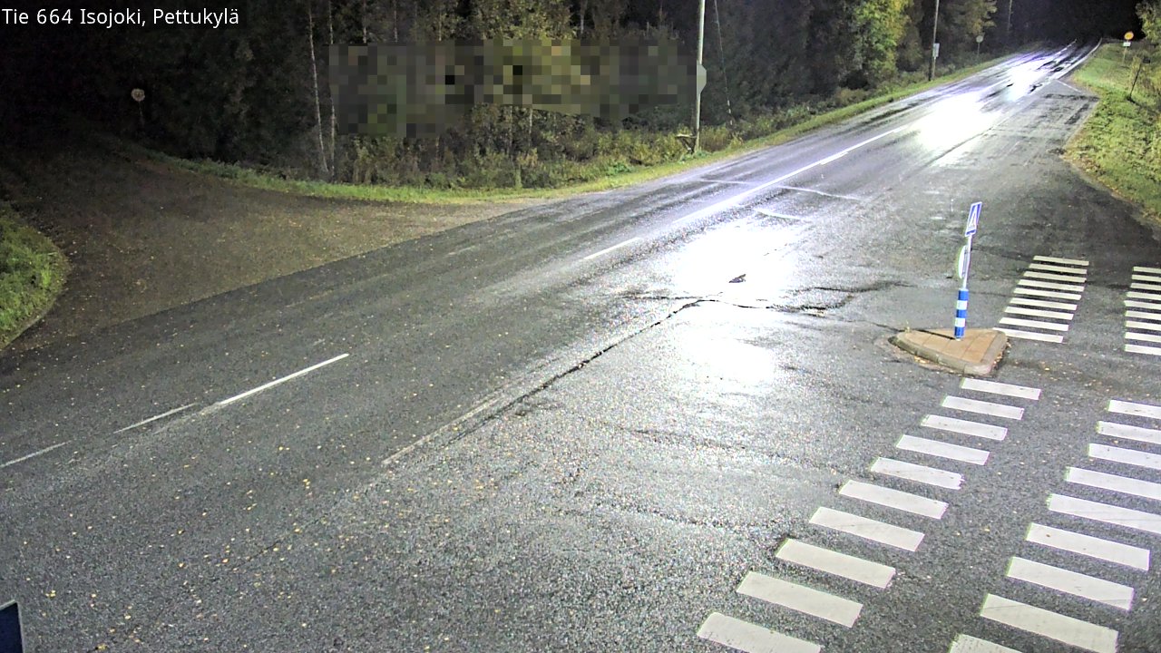Weather Camera Image Road 664 Isojoki Pettukylä, Isojoki, Etelä-Pohjanmaa