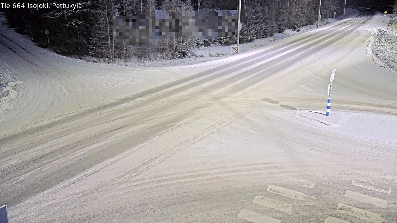 Weather Camera Image Road 664 Isojoki Pettukylä, Isojoki, Etelä-Pohjanmaa