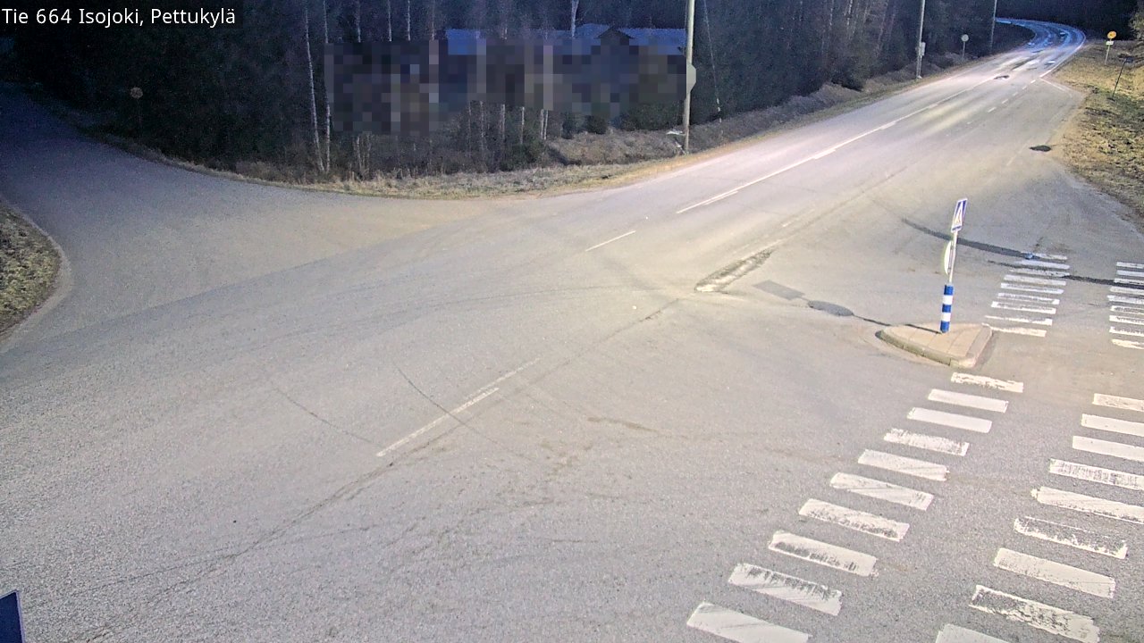 Weather Camera Image Väg 664 Storå Pettukylä, Isojoki, Etelä-Pohjanmaa