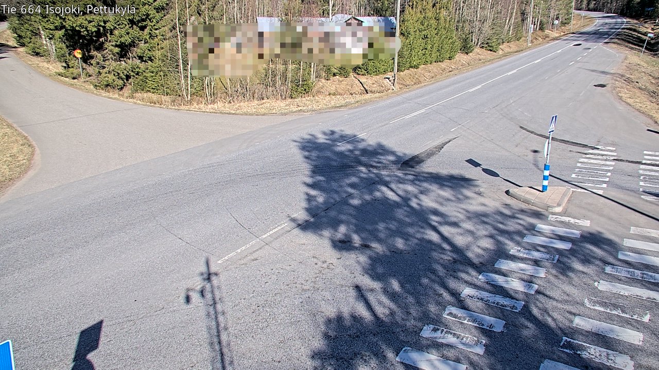 Weather Camera Image Road 664 Isojoki Pettukylä, Isojoki, Etelä-Pohjanmaa