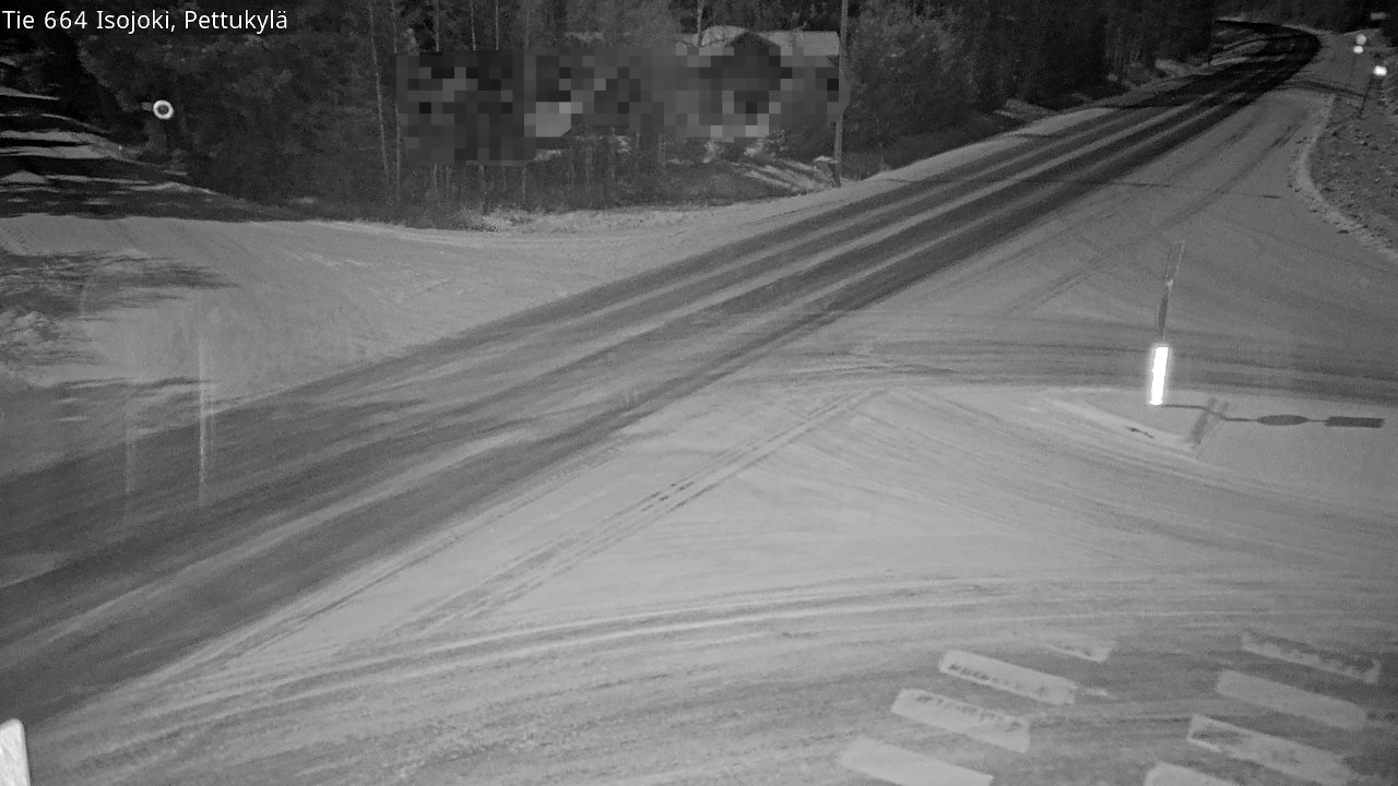 Weather Camera Image Road 664 Isojoki Pettukylä, Isojoki, Etelä-Pohjanmaa