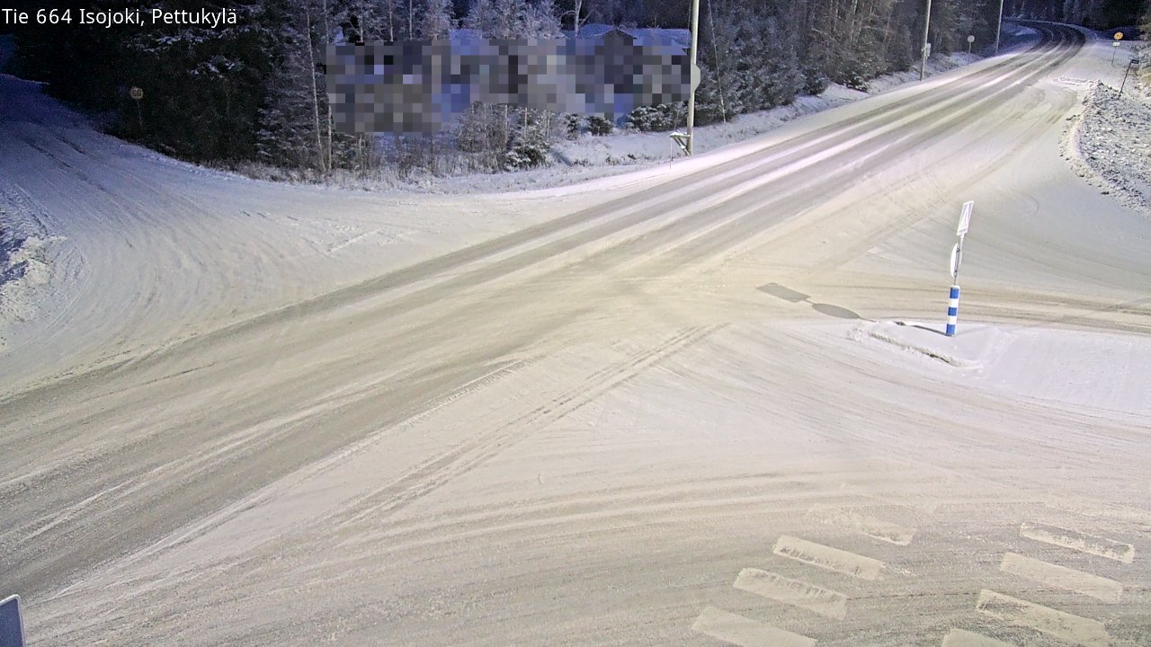 Weather Camera Image Road 664 Isojoki Pettukylä, Isojoki, Etelä-Pohjanmaa