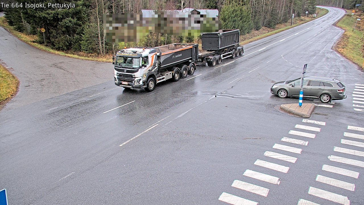 Weather Camera Image Väg 664 Storå Pettukylä, Isojoki, Etelä-Pohjanmaa