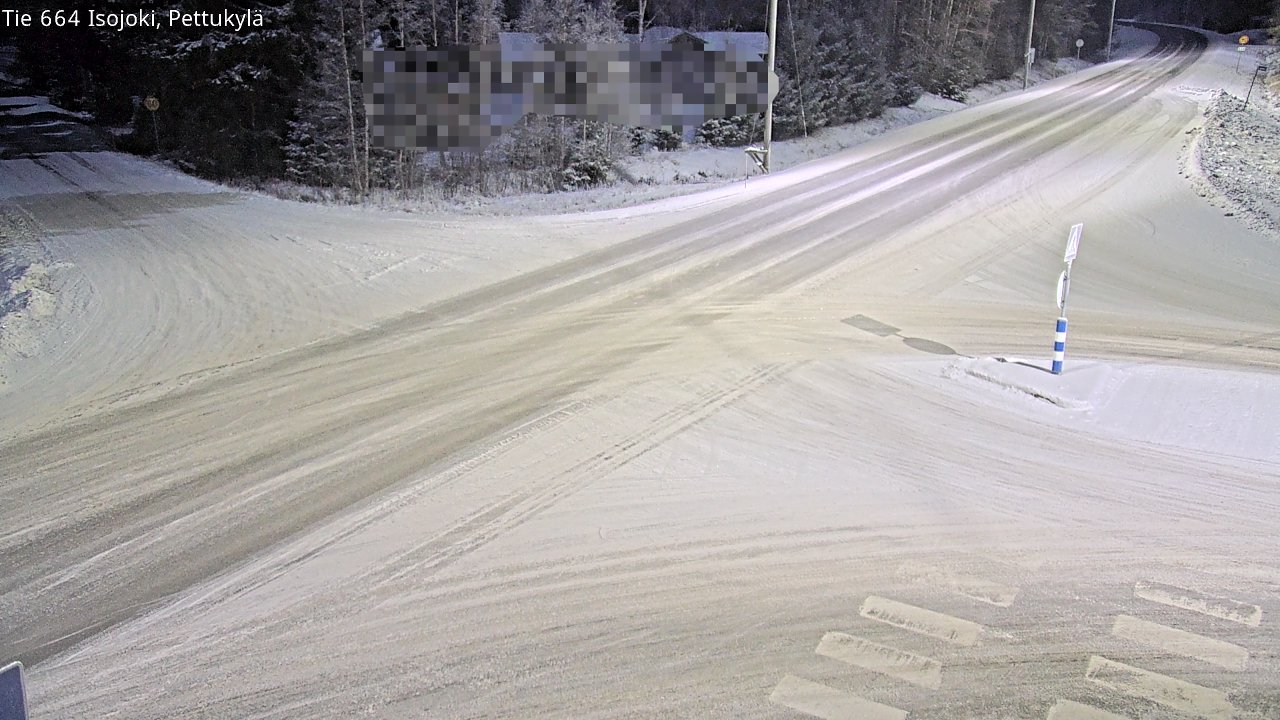Weather Camera Image Road 664 Isojoki Pettukylä, Isojoki, Etelä-Pohjanmaa