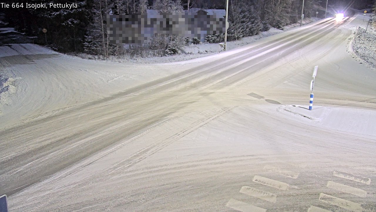 Weather Camera Image Road 664 Isojoki Pettukylä, Isojoki, Etelä-Pohjanmaa