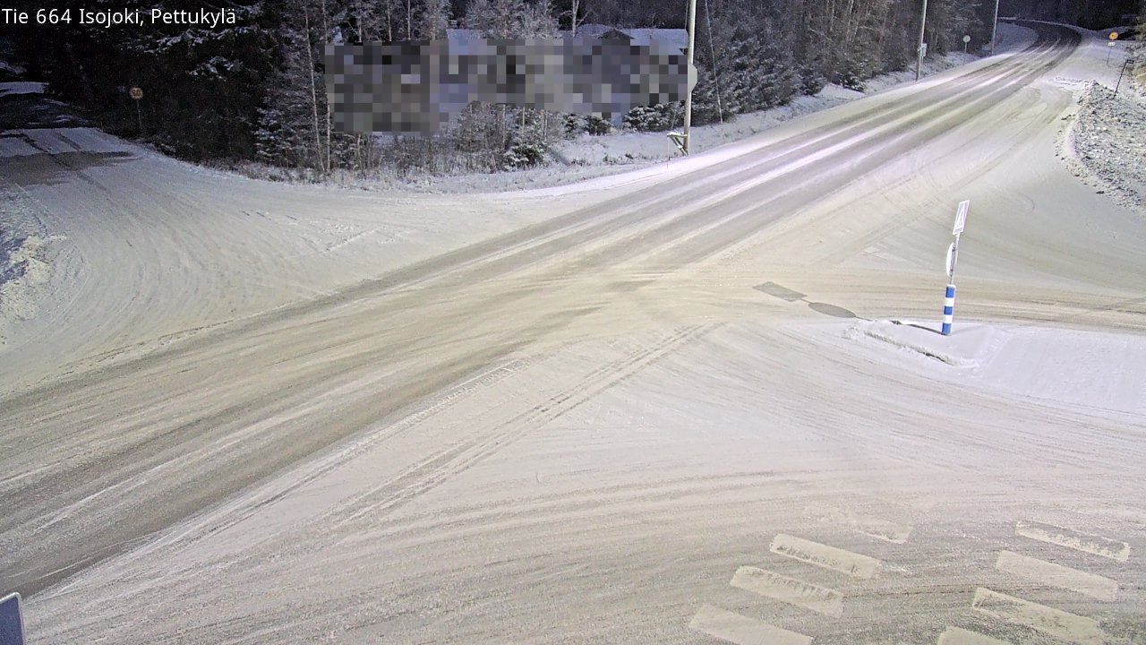 Weather Camera Image Road 664 Isojoki Pettukylä, Isojoki, Etelä-Pohjanmaa