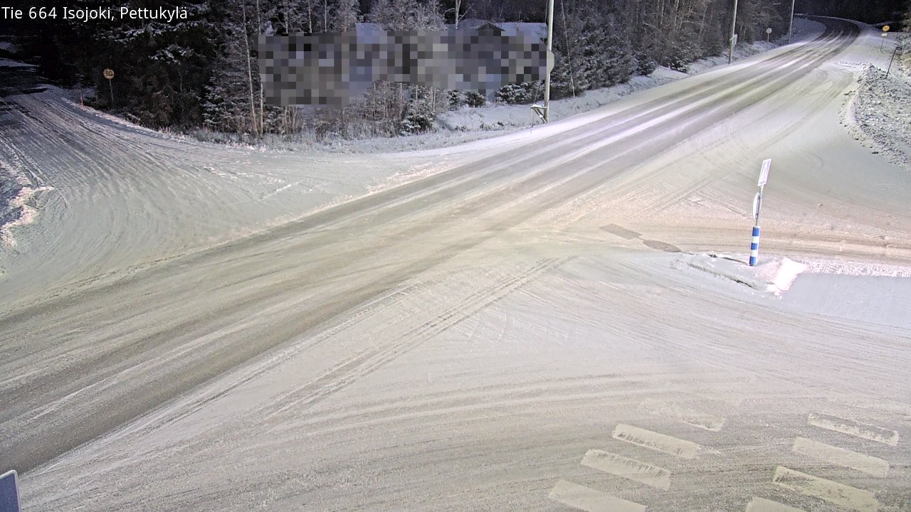 Weather Camera Image Road 664 Isojoki Pettukylä, Isojoki, Etelä-Pohjanmaa