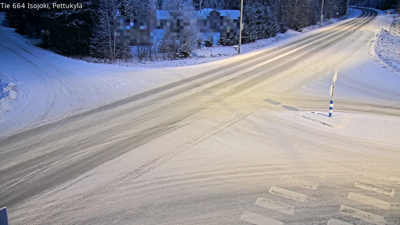 Weather Camera Image Road 664 Isojoki Pettukylä, Isojoki, Etelä-Pohjanmaa
