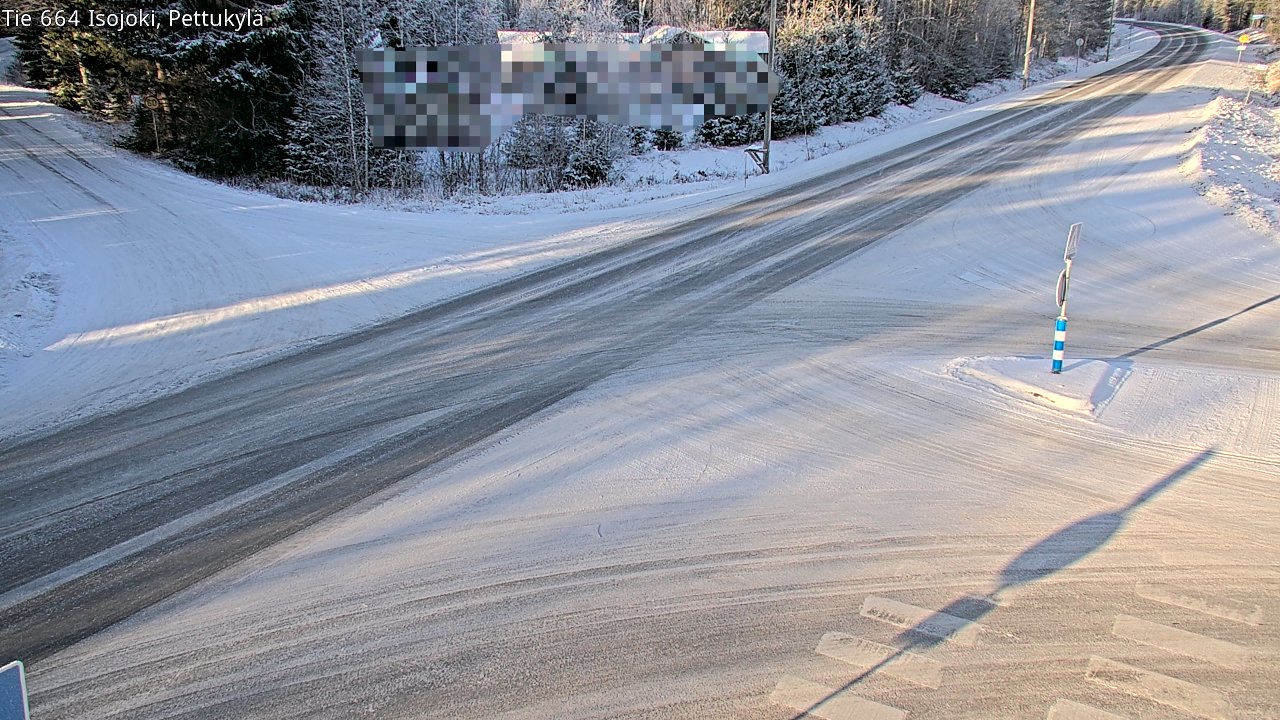Weather Camera Image Road 664 Isojoki Pettukylä, Isojoki, Etelä-Pohjanmaa