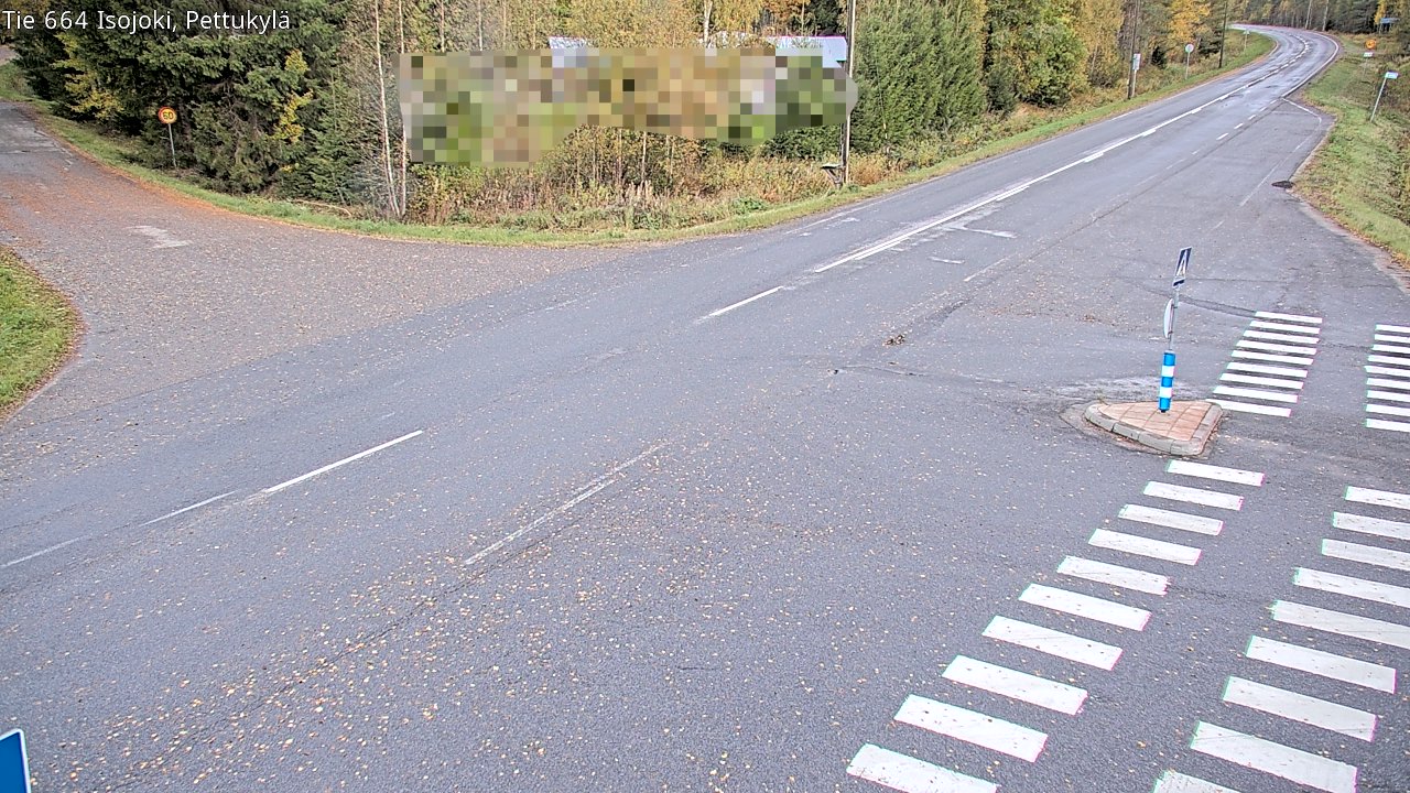 Weather Camera Image Road 664 Isojoki Pettukylä, Isojoki, Etelä-Pohjanmaa