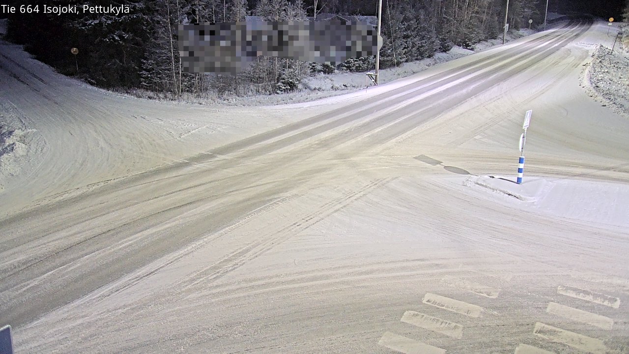 Weather Camera Image Road 664 Isojoki Pettukylä, Isojoki, Etelä-Pohjanmaa