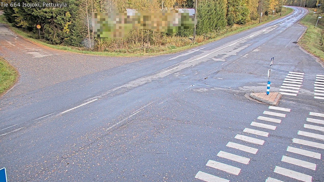 Weather Camera Image Road 664 Isojoki Pettukylä, Isojoki, Etelä-Pohjanmaa