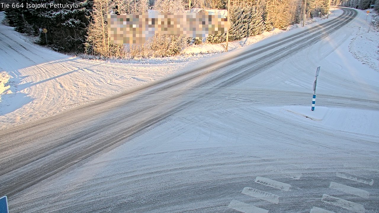 Weather Camera Image Road 664 Isojoki Pettukylä, Isojoki, Etelä-Pohjanmaa