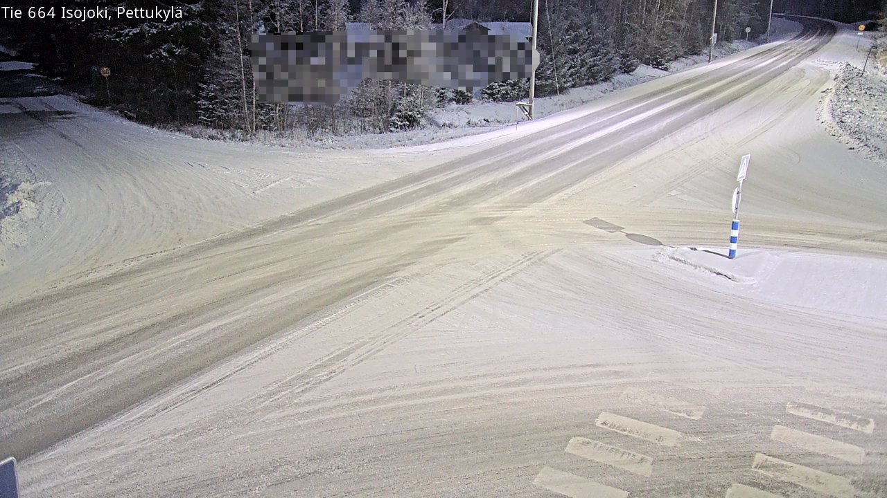 Weather Camera Image Road 664 Isojoki Pettukylä, Isojoki, Etelä-Pohjanmaa