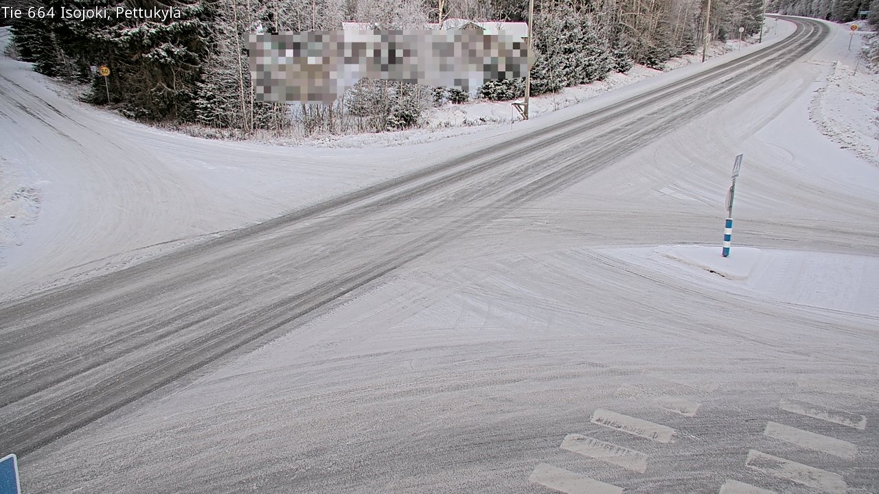 Weather Camera Image Road 664 Isojoki Pettukylä, Isojoki, Etelä-Pohjanmaa