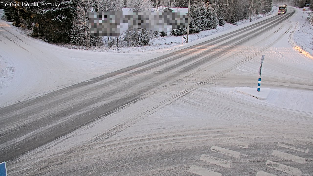 Weather Camera Image Road 664 Isojoki Pettukylä, Isojoki, Etelä-Pohjanmaa