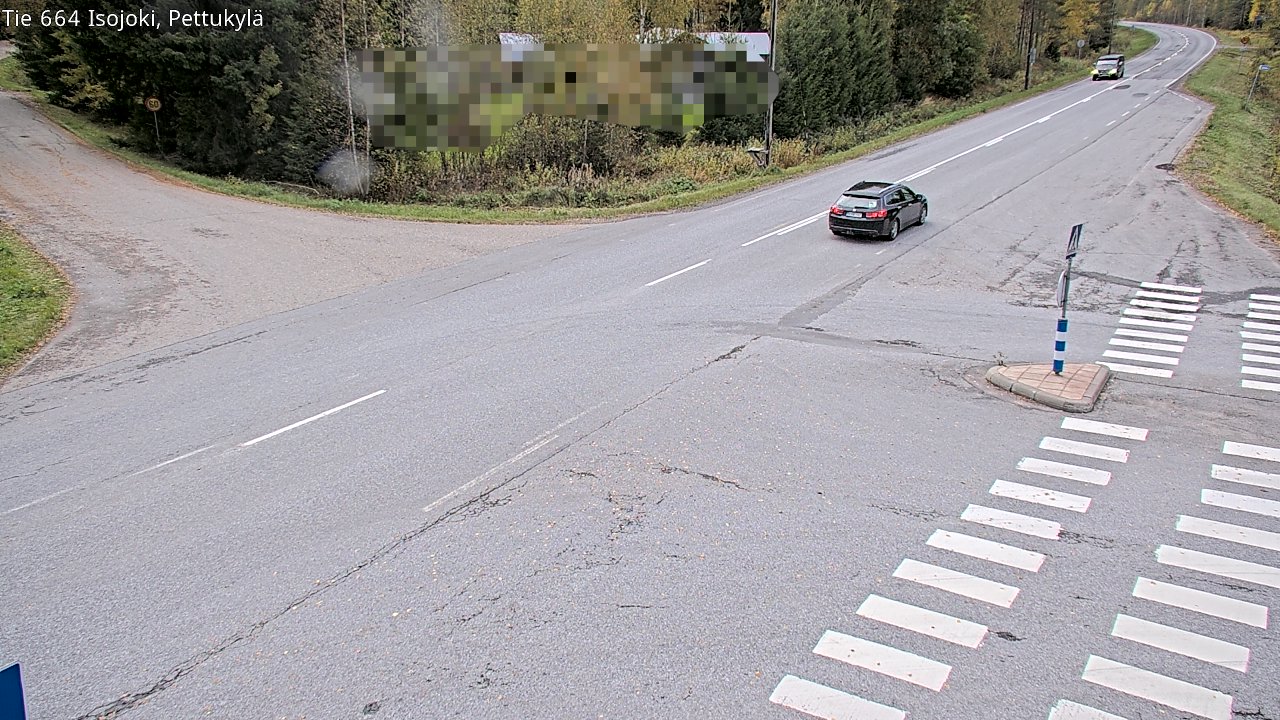 Weather Camera Image Road 664 Isojoki Pettukylä, Isojoki, Etelä-Pohjanmaa