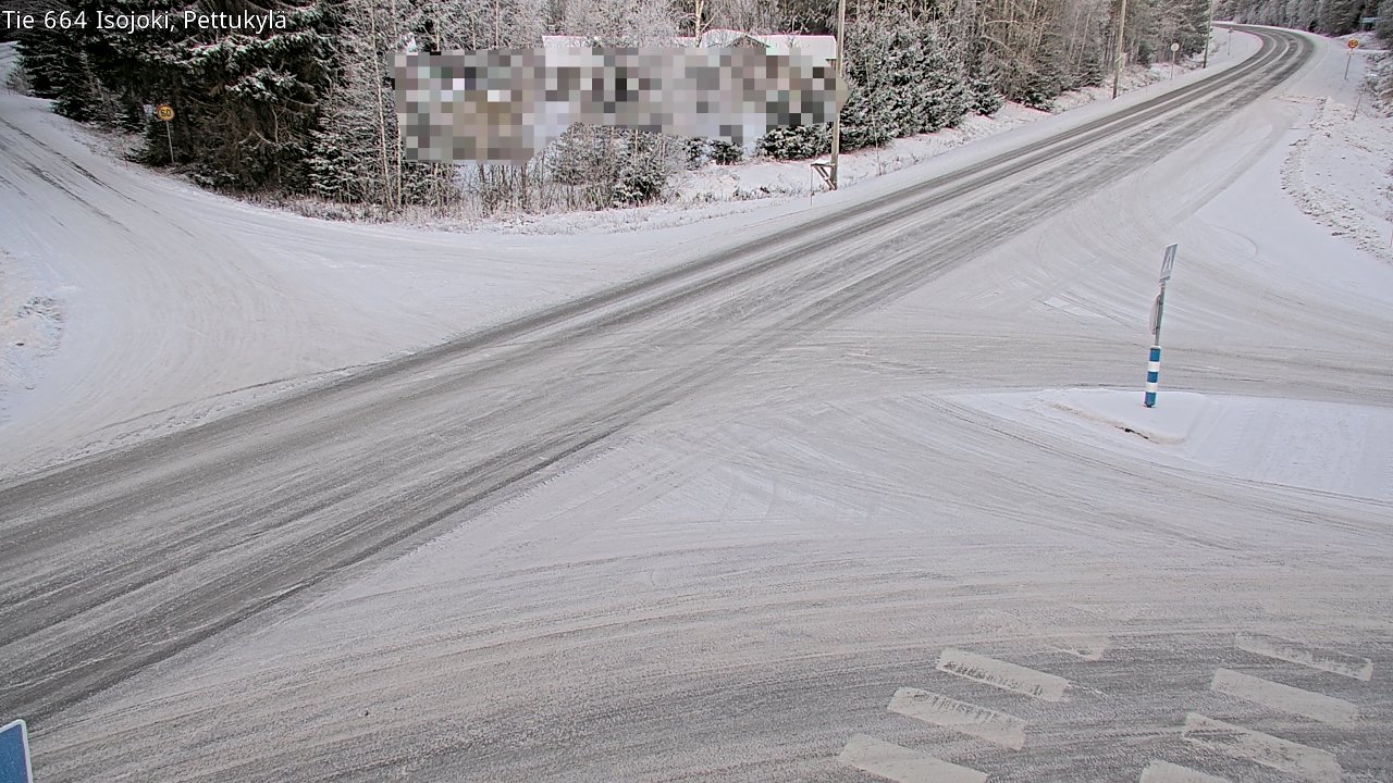 Weather Camera Image Road 664 Isojoki Pettukylä, Isojoki, Etelä-Pohjanmaa