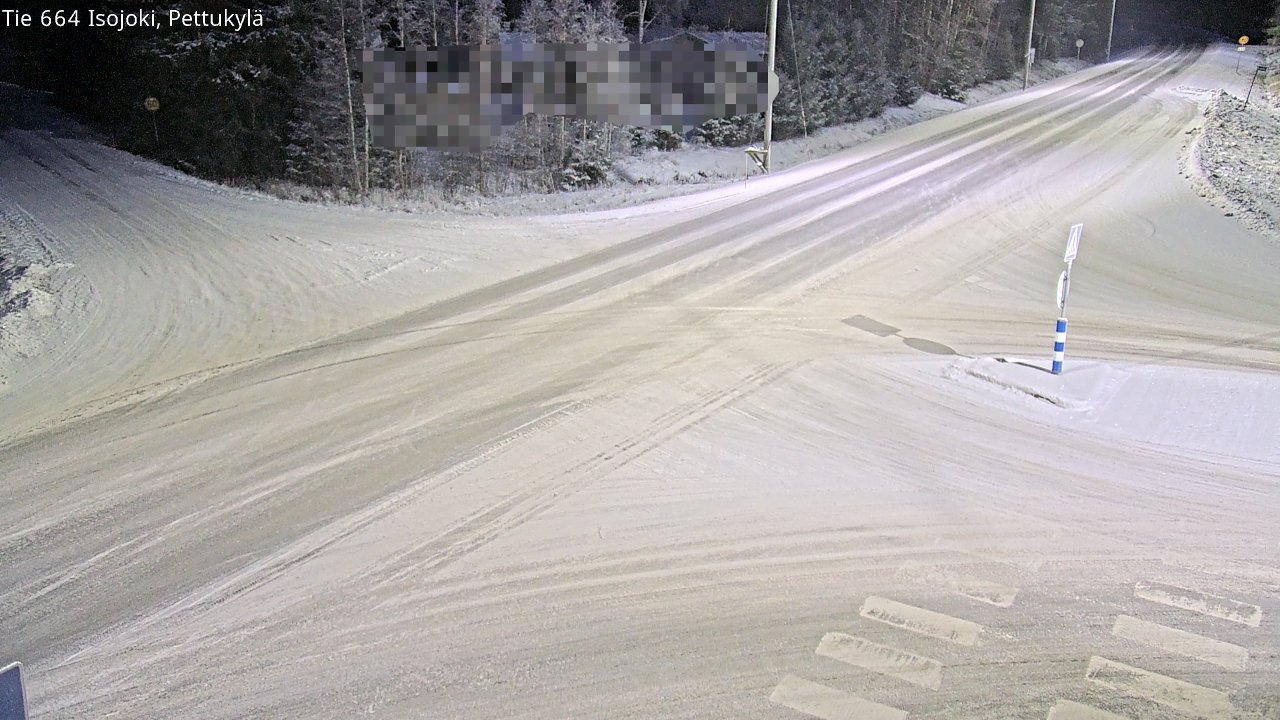 Weather Camera Image Road 664 Isojoki Pettukylä, Isojoki, Etelä-Pohjanmaa