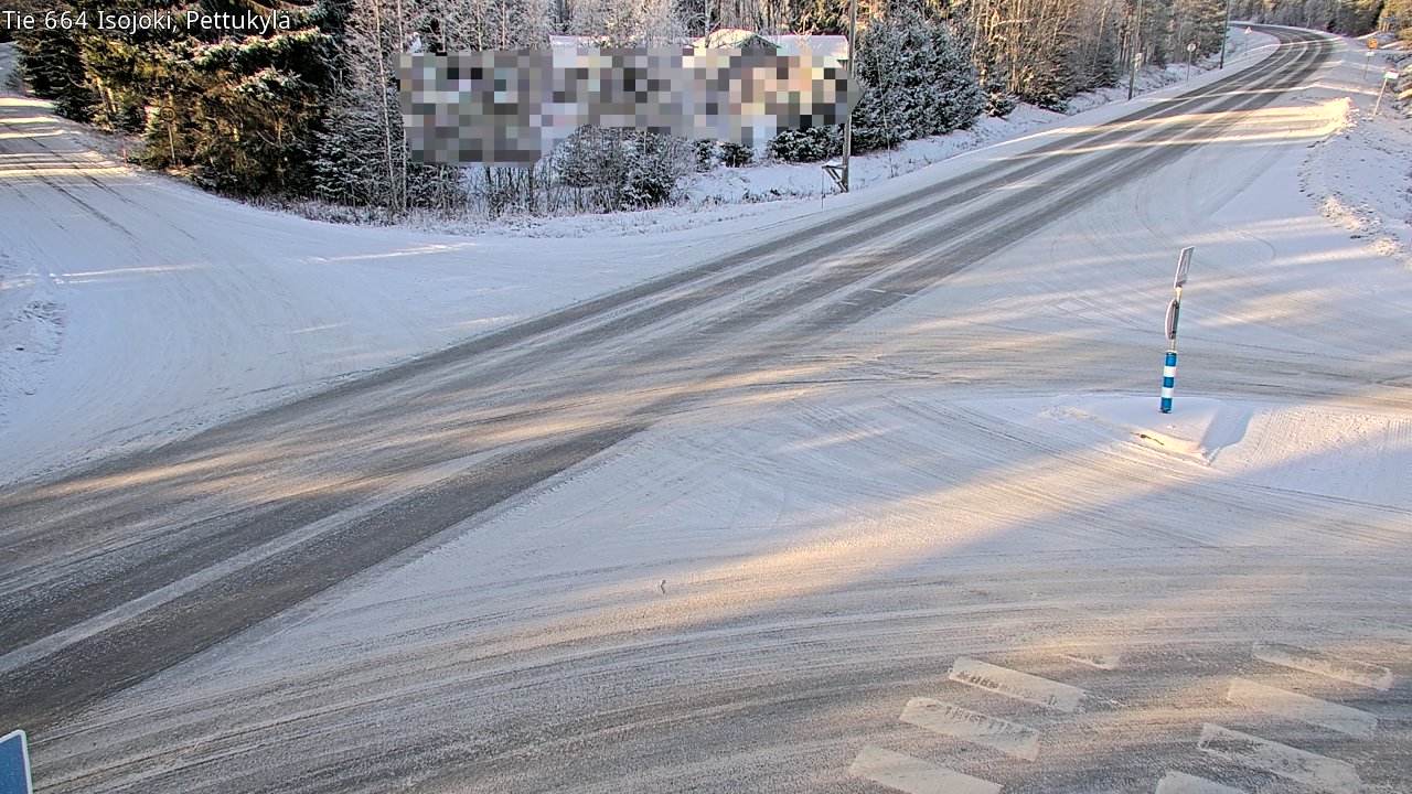 Weather Camera Image Road 664 Isojoki Pettukylä, Isojoki, Etelä-Pohjanmaa