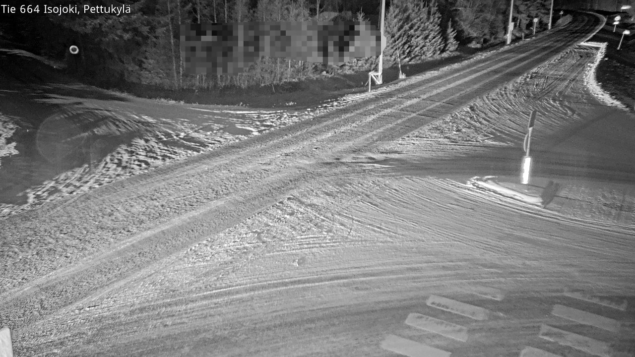 Weather Camera Image Väg 664 Storå Pettukylä, Isojoki, Etelä-Pohjanmaa